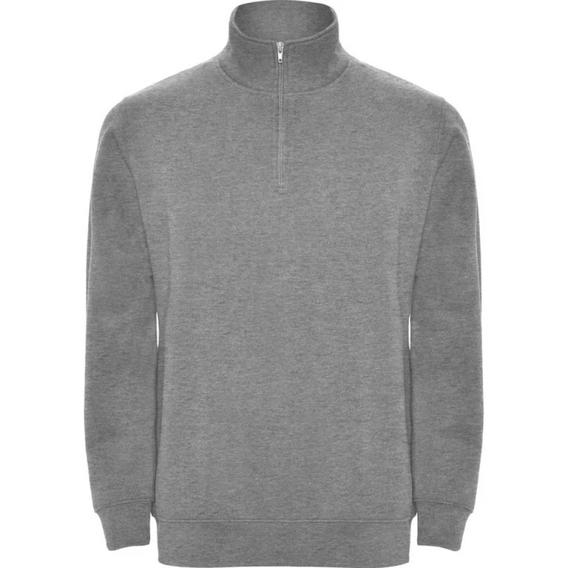 Image of ROLY ROLY Men Aneto Quarter Zip Sweatshirt in Grey Size: Small Grey S Male 5063470838301