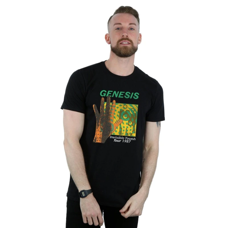 Image of Genesis Genesis Men Invisible Touch Tour T-Shirt in Black Size: Small Black S Male 5057245948821