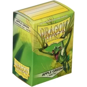 image of Dragon Shield Apple Green Matte Card Sleeves - 100 Sleeves