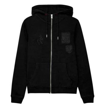 image of Jack Wills Kilne High Neck Zip Hoodie - Black