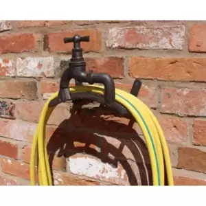 Image of Rustic Cast Iron Wall Mounted Hosepipe Holder