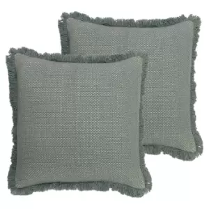 Image of Furn. Sienna Twin Pack Polyester Filled Cushions Teal