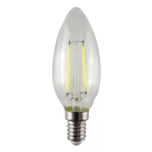 Image of Pack of 3 Dimmable 4W SES E14 Warm White LED Filament Candle Bulbs