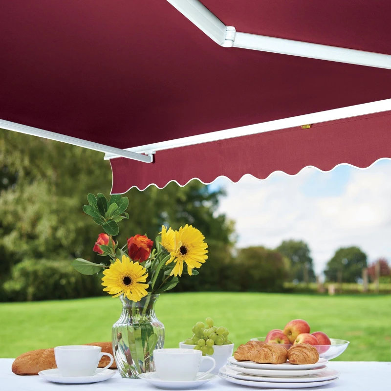 Image of Greenhurst Royal Red 2.5M Awning, Red 1143