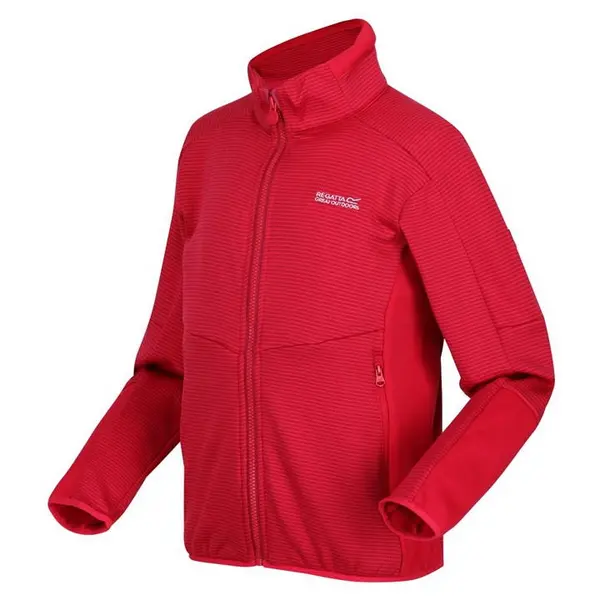 Image of Regatta Junior Highton Winter Full Zip III Fleece - Berry/PkPotn C3-C4