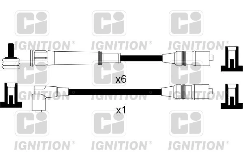 Image of QUINTON HAZELL Ignition lead set QUINTON HAZELL XC496