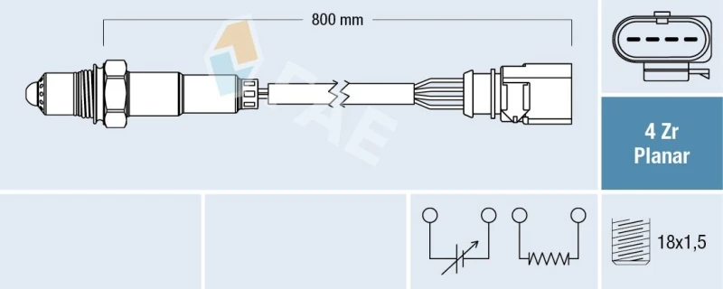Image of FAE Lambda sensor FAE 77697