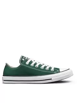 Converse Chuck Taylor All Star Canvas Ox, Dark Green/White, Size 9, Men