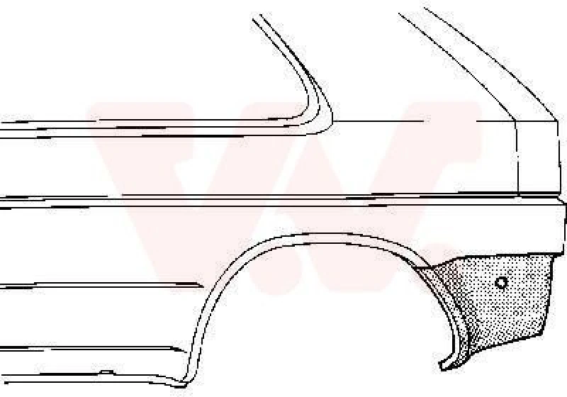 Image of VAN WEZEL Side panel VAN WEZEL 5812133
