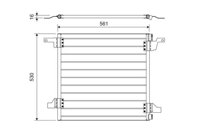 Image of Air conditioning condenser VALEO 817458