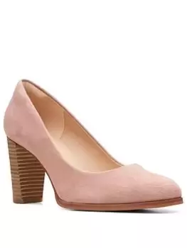 Image of Clarks Kaylin Cara 2 Shoes - Rose Suede, Rose, Size 5, Women