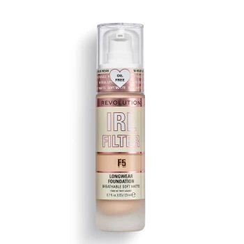 Image of Makeup Revolution IRL Filter Longwear Foundation 23ml (Various Shades) - F5