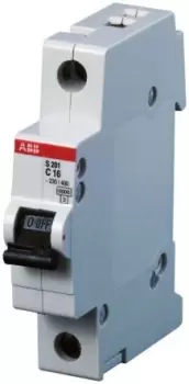 Abb S201-C20 Circuit Breaker, Thermal Mag, 1 Pole - main image