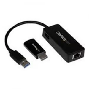 image of StarTech.com Samsung Chromebook 2 & Series 3 HDMI to VGA and USB 3 Gigabit Ethernet Accessory Bundle