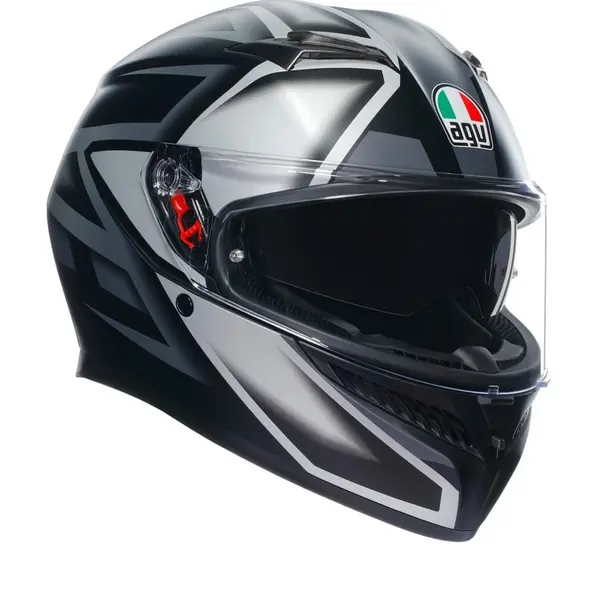 Image of AGV K3 E2206 MPLK Compound Matt Black Grey 008 Full Face Helmet Size M