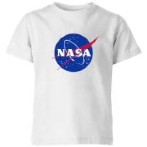 image of NASA Logo Insignia Kids T-Shirt - White - 11-12 Years