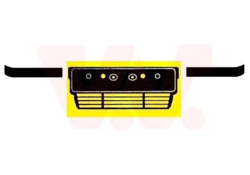 Image of VAN WEZEL Bumper moulding VAN WEZEL 0635580