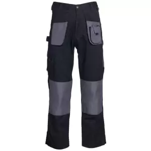 image of Blackrock Black & Grey Work Trousers - 34W 31L