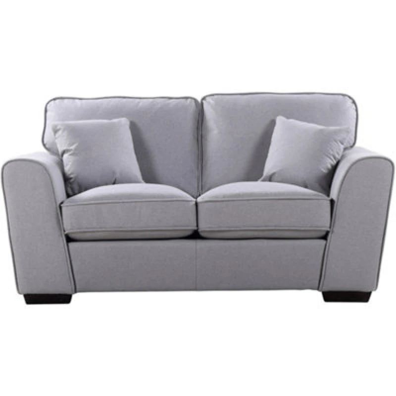Image of Chelsea 164Cm Wide Light Grey Herringbone Fabric 2 Seat Sofa With Scatter Cushions Included