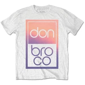 image of Don Broco - Gradient Unisex Small T-Shirt - White