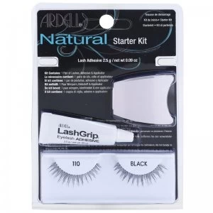 image of Ardell Natural Stick-On Eyelashes With Glue 110 Black