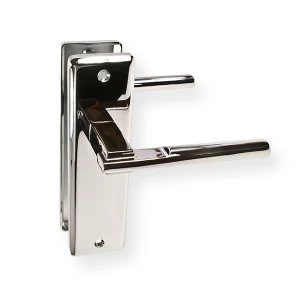 image of LocksOnline Delta Door Handle Set on Backplate