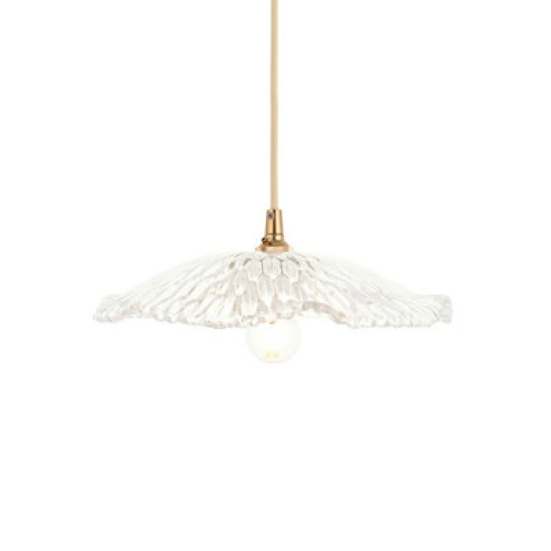 Image of Luminosa Lighting Luminosa Orchid Dome Pendant Ceiling Light Clear Glass E27 Or B22