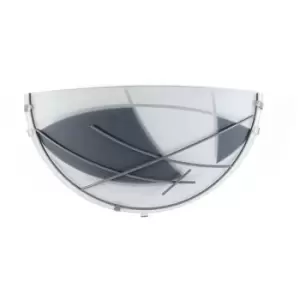 image of Netlighting Argento Flush Wall Uplighter, Silver