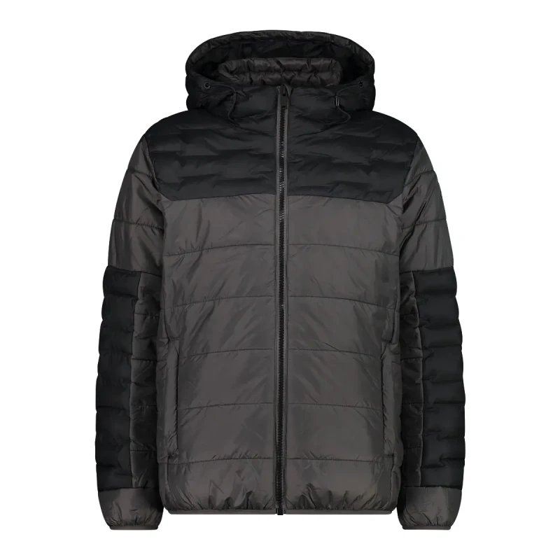 Image of CMP Hooded polyester puffer jacket CMP Gris Male S