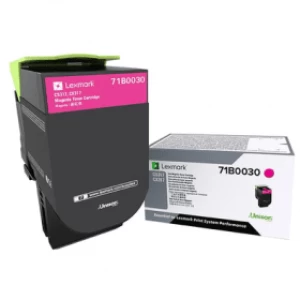 Lexmark 71B0030 Magenta Laser Toner Ink Cartridge