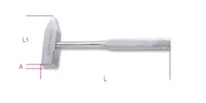 Image of Beta Tools 1370INOX Stainless Steel 500g Engineers Hammer 013700375