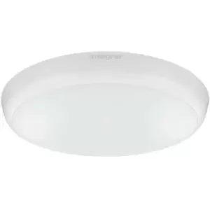 image of Integral - LED Flush Ceiling / Wall Light 12W 4000K 1056lm IK10 3hr Emergency / Sensor Matt White IP54