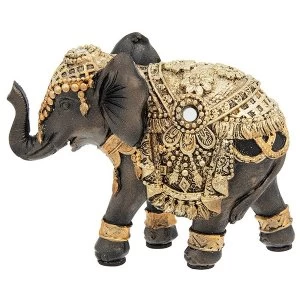 image of Black Gold Elephant Mini Ornament