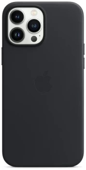 image of Apple iPhone 13 Pro Max Leather Case with MagSafe Midnight MM1R3ZM/A