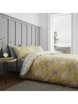 image of Catherine Lansfield Catherine Lansfield Woodland Rabbitc Ochre Duvet Set - Ks