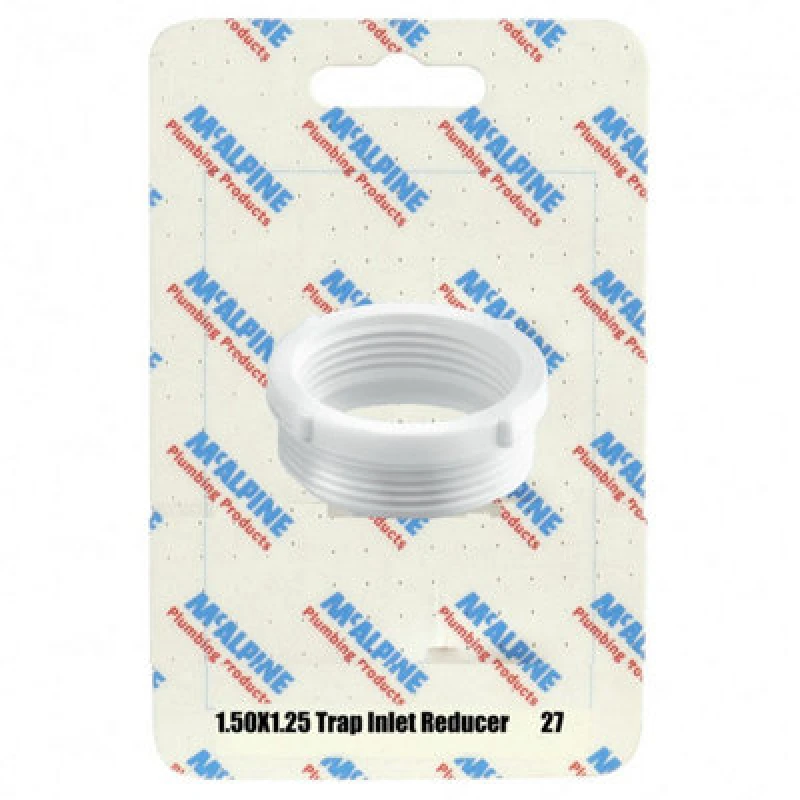 Image of McAlpine CARD-27 1.5" x 1.25" Trap Inlet Reducer - T16 White