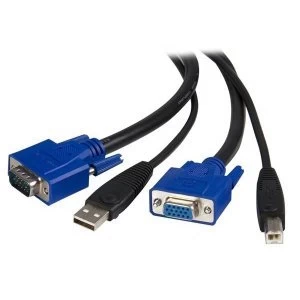 image of 10 ft 2 in 1 Universal USB KVM Cable