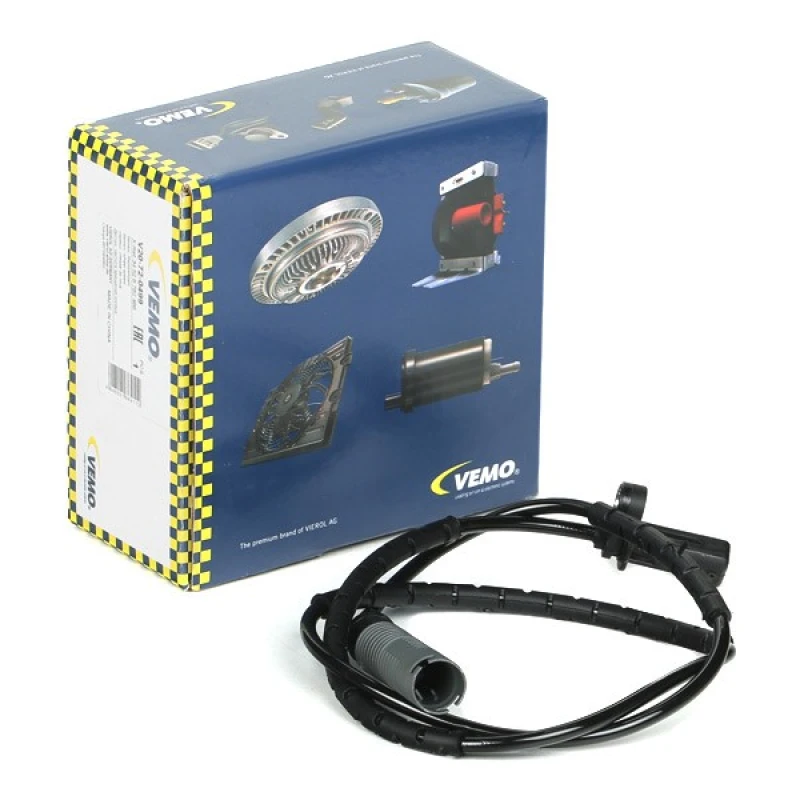 Image of VEMO V20-72-0499 ABS Sensor Rear Axle Right, with cable Sensor,wheel speed (412)