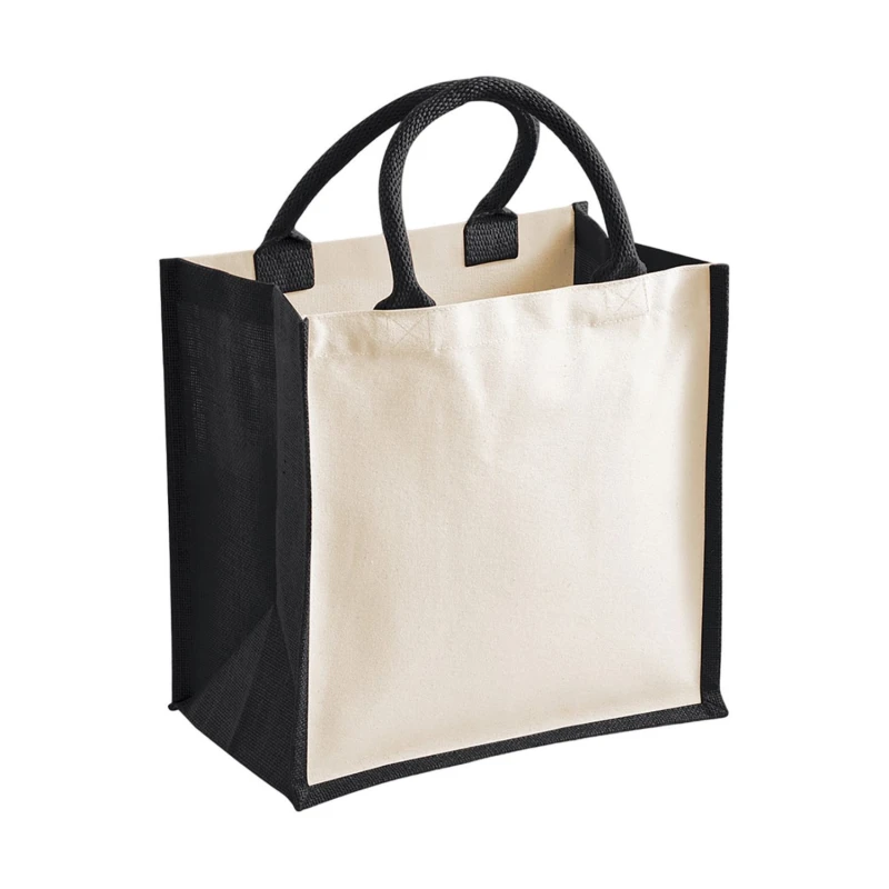 Image of Westford Mill Womens Jute Tote in Black Female One Size