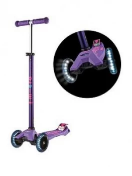 Image of Micro Scooter Maxi Deluxe LED Purple Scooter