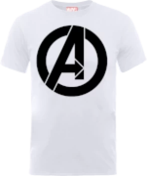 Image of Marvel Avengers Simple Logo T-Shirt - White - L