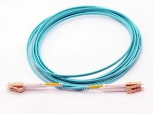 image of Fiber Duplex Patch Cord Om3 50/125 Aqua Lszh Sc/st- 0.5 M