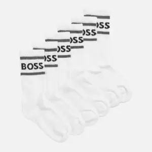Image of BOSS Bodywear Mens 3 Pack Stripe Socks - White