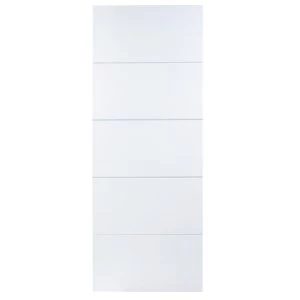Image of Wickes Halifax Internal Fire Door White Moulded 5 Panel 1981 x 762mm