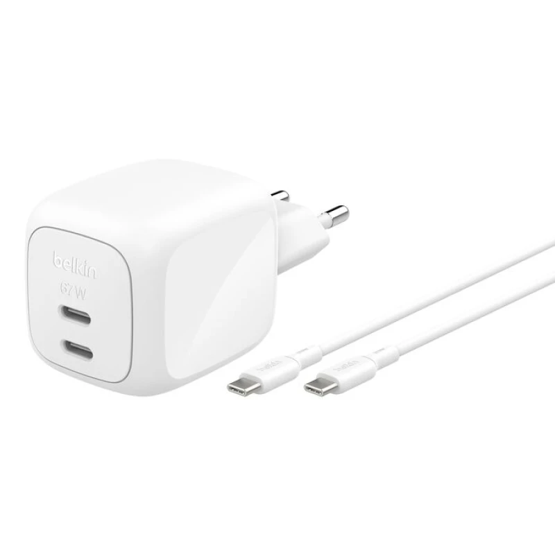 Image of Belkin WCH020KQ2MWH-B6 mobile device charger Universal White AC Fast c
