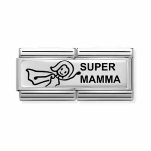 Image of Nomination Classic Silver Super Mamma Double Charm