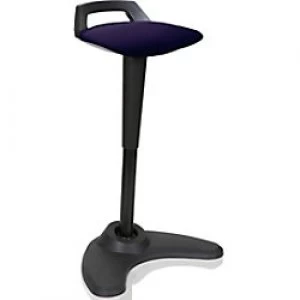 Image of dynamic Sit-Stand Stool with Adjustable Seat Spry Tansy Purple, Black