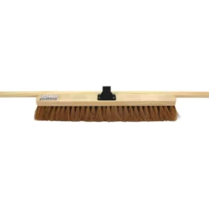 image of 24" Soft Coco Broom with 48" Wooden Handle