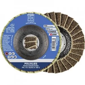 image of PFERD 44694201 HORSE POLIVLIES-FANS-DISC 115mm X-LOCK CORund A 100 coarse Diameter 115mm 5 pc(s)