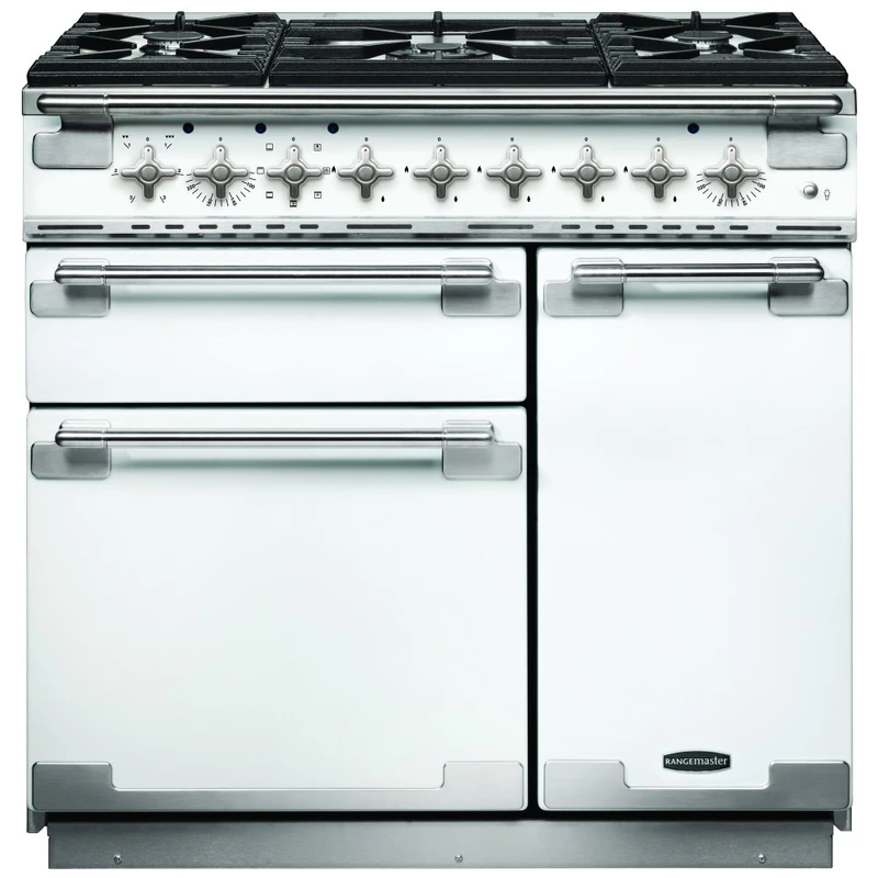 Image of Rangemaster Elise ELS90DFFWH 90cm Dual Fuel Range Cooker